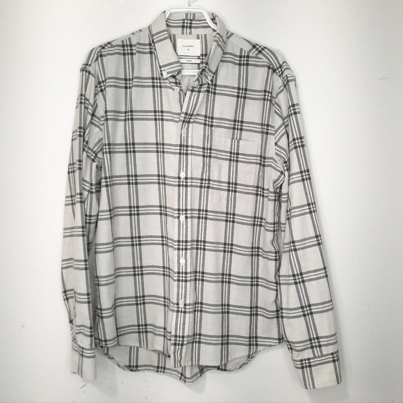 Billy Reid Cotton Plaid Button Down Shirt Long Sleeve Mens Size M Standard Fit - Picture 11 of 14